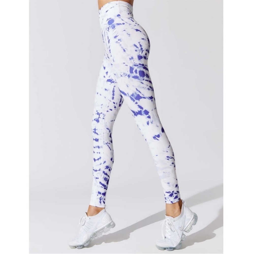 Carbon 38 Blue Tie Dye Celestine 7/8 Leggings